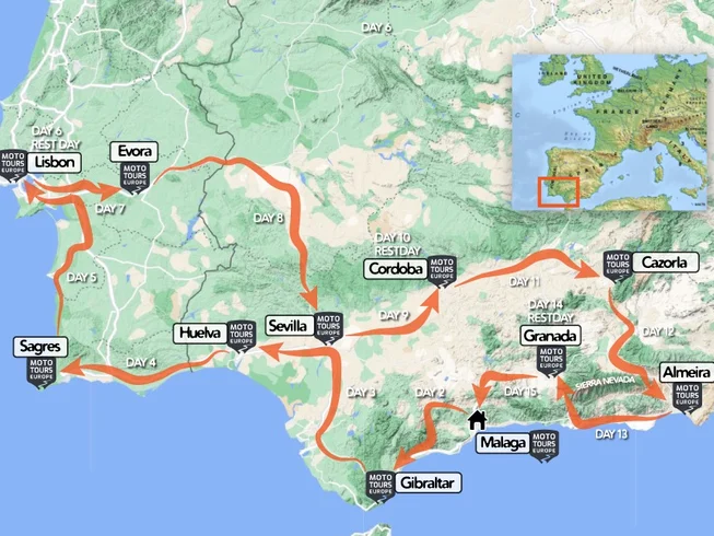 16 Day The Best of Spain and Portugal Guided Motorcycle Tour photo 3