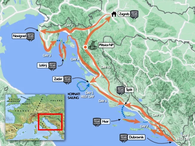 10 Day Adriatic Coastal Adventure - Guided Motorcycle Tour in Croatia photo 3