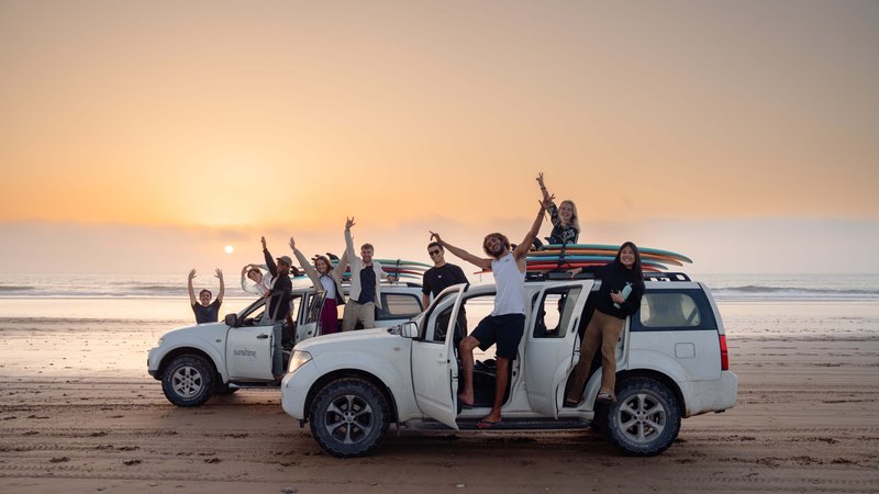 7 Day Magical Yoga and Surf Camp with a pool in Taghazout Bay, Morocco