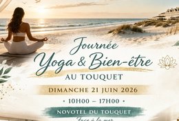 1 jour en stage de bien-être, yoga et ayurvéda sans hébergement au bord de la mer au Touquet, France