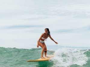 8 días de campamento de surf longboard con yoga en Aljezur, suroeste de Portugal