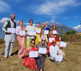 21 Tage 200-Stunden Yogalehrer Ausbildung mit Atemberaubendem Ausblick auf den Himalaya in Astam, Nepal - Photo 2