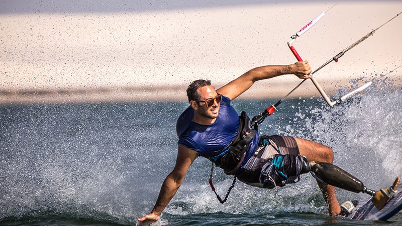 Ocean Cumbuco Kiteboarding Water Shades - Transparent Red