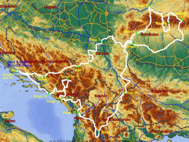 18 Day Guided Motorcycle Tour in Croatia, Serbia, Romania, North Macedonia, Albania, Montenegro photo 3