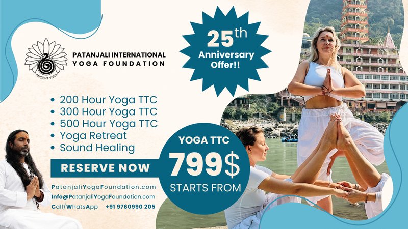 27 Tage-300 Stunden Yogalehrer Ausbildung und Yoga Therapie in Rishikesh, Indien