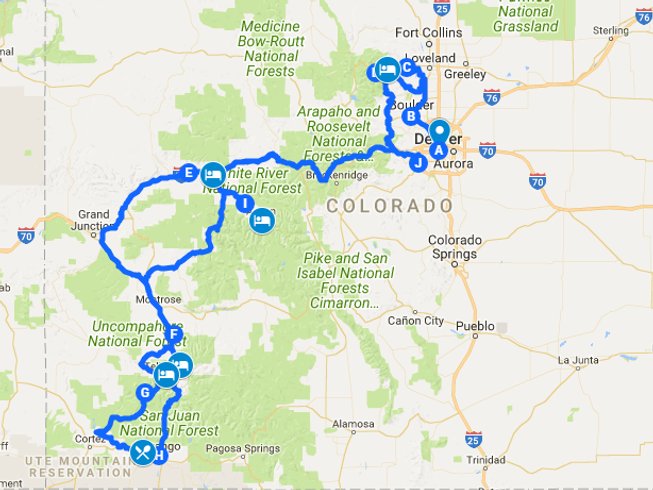 6 Days Guided Colorado Motorcycle Tour USA - BookMotorcycleTours.com