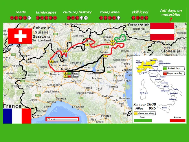 9 Day Self-Guided Motorcycle Tour in the Alps and the Dolomites including the Stelvio, Italy photo 3