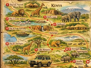 12 Day Kenya and Tanzania Budget Safari Tour Wildlife Experience Package