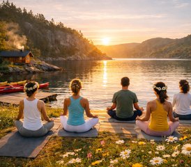 15 jours en retraite de yoga Root to Rise au solstice d'été à Brastad, Suède - Photo 1