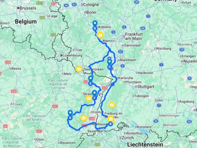 8 Day Vosges, Black Forest, Rhine, and Moselle Guided Motorcycle Tour in France and Germany photo 2