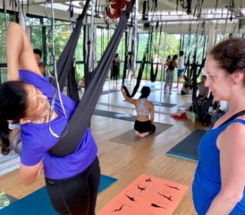 Zelf-Paced 50-Uur Online Aerial Yoga Docentenopleiding - Photo 2