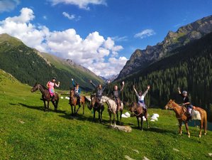 9 Day Horse Riding Tour with Kyrgyzstan Twins with Fairytale Canyon, Hot Springs, and Lakes