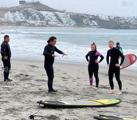 104 jours en stage de surf débutant avec cours dans 3 villes de surf et accompagnement à Punta Hermosa, Pérou - Photo 1