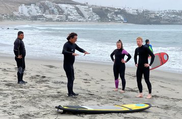 4 Day Beginner Surf Camp with Lessons in 3 Surf Towns and Guiding in Punta Hermosa, Peru