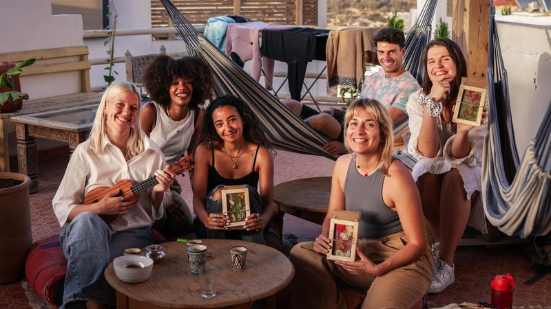 3 Day Creative Escape Retreat: Surf, Yoga, and Artistic Workshops in Tamraght, Morocco