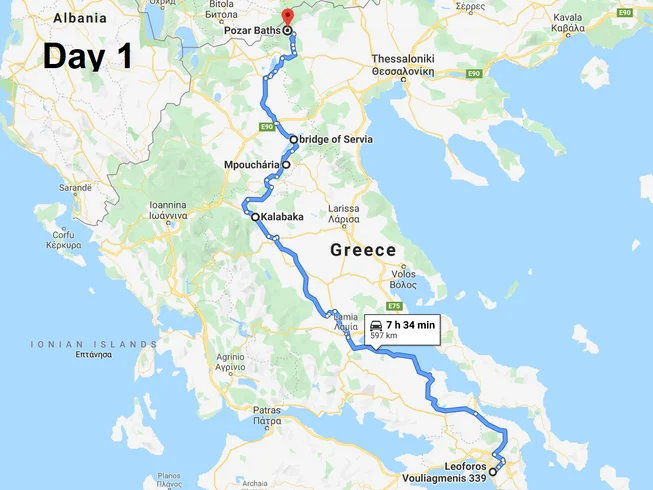 4 Day Self-Guided Pozar Baths - Edessa - Nymfaio Motorcycle Tour in Greece photo 4