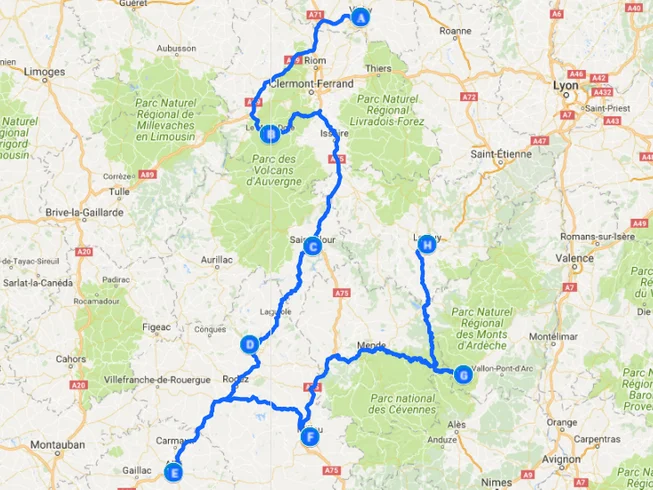 10 Day Auvergne and Cévennes Guided Motorcycle Tour in France photo 3