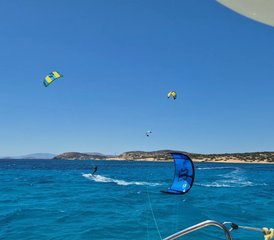 7 Day Liveaboard Kitesurfing Charter from a Catamaran in The Cyclades in Greece - Photo 2