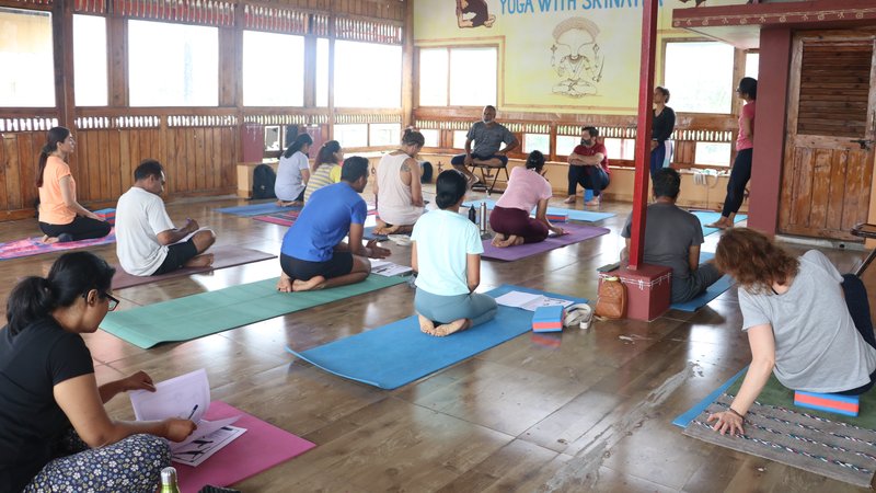 8 días de formación de profesorado de yoga aéreo de 50 horas en Mysore, India