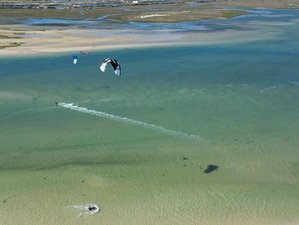 1 mois en stage de kitesurf et de coworking en Algarve, Portugal : 20 sessions, eau plate et vagues