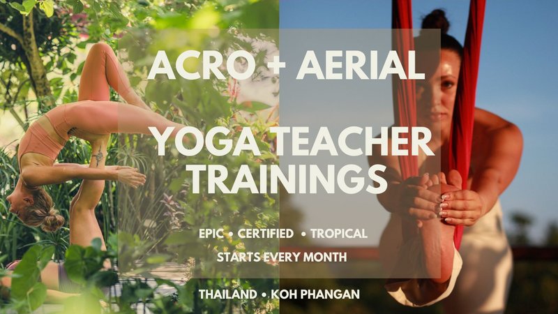 7 Day Sea View 50-Hour Aerial Yoga Teacher Training Beginners Level 1 Koh Phangan, Thailand