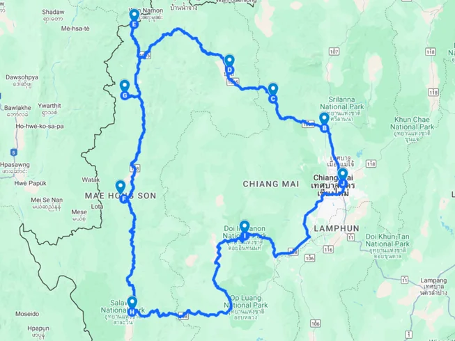 7 Day Pai Jungle Enduro and Mae Hong Son Loop 1864 Curves Guided Motorcycle Tour in Thailand photo 3