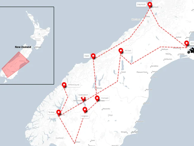 11 Day Guided Adventure Motorbike New Zealand Expedition Tour: South Island Kiwi Challenge photo 3