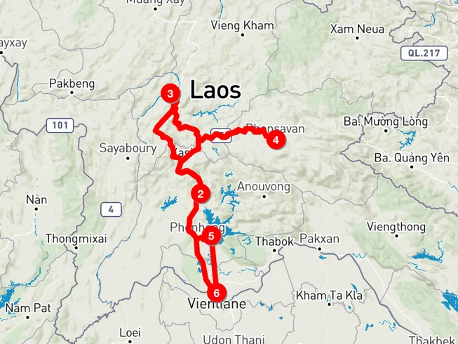 5 Day Exotic Guided Motorcycle Tour from Vientiane to Vang Vieng, Luang Prabang in Laos photo 3