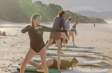 6 Day All-Inclusive Surf & Yoga Experience by the Beach at Zeneidas Garden, Santa Teresa, Costa Rica