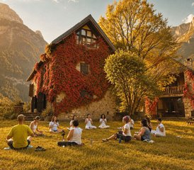 73 días de retiro de yoga: Otoño en Huesca, España - Photo 1