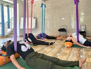 7 jours-50h en formation de professeur de yin yang avec guérison sonore et aerial yin yoga à Rishikesh, Inde