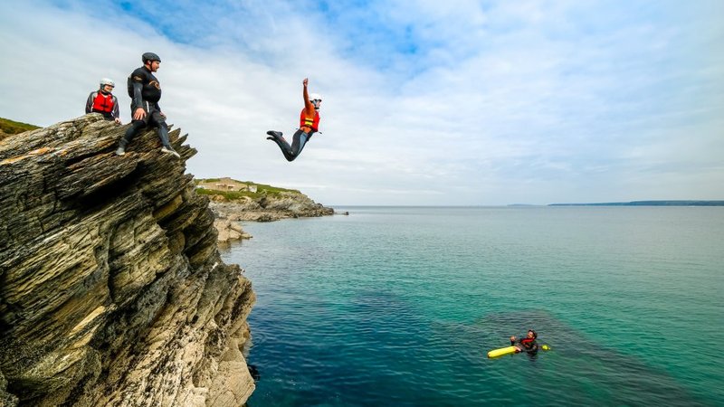 2 Day Surfing, Coasteering, and Wild Camping Adventure Holiday in Cornwall