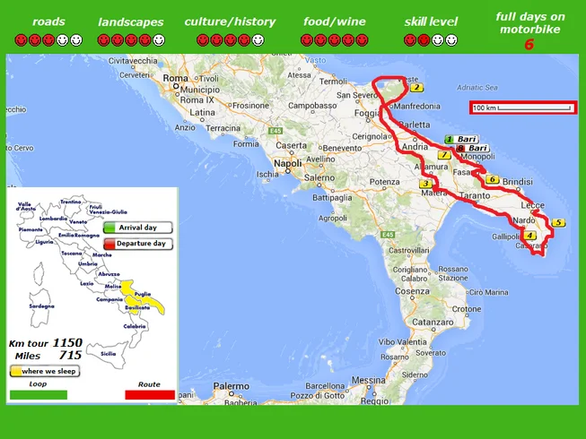 8 Day Self-Guided Motorcycle Tour to Discover Little Known but Fascinating Apulia, Italy photo 3