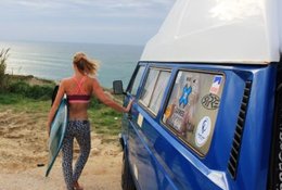 8 Day Surf Intensive Campervan "Azulinha" Adventure Tour in Praia Azul and Santa Cruz, Portugal