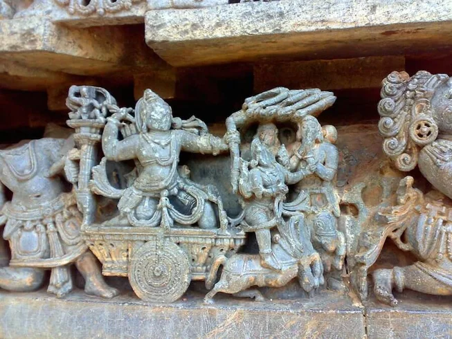 2 Days Royal Enfield Motorcycle Tour of Sculptural Wonders of  Belur and Halebid from Bangalore photo 8