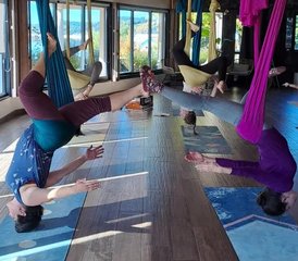 33 jours en stage de yoga aérien et paddle au Lac de Naussac, France - Photo 1