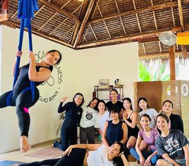 16 jours-50h en formation de professeur de yoga aérien avec hamac à Pangalao, Bohol, Philippines  - Photo 1