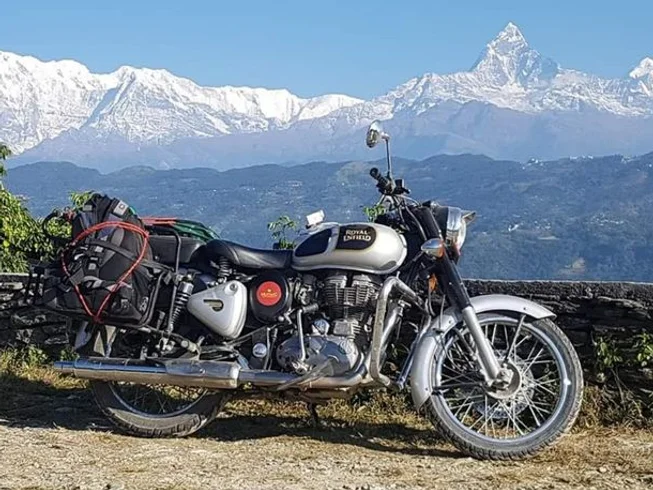 7 Day Royal Enfield Guided Motorcycle Tour in Nepal with Jeep Safari and Cultural Trips photo 5