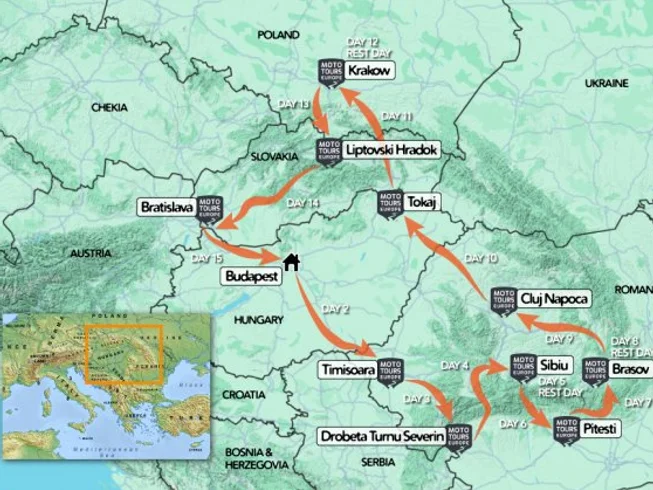 16 Day Eastern European Explorer: Carpathian and Tatra Mountains Guided Motorcycle Tour in Europe photo 3