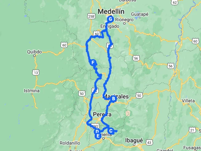 6 Day Guided Motorcycle Tour of The Coffee Region and Valle Del Cocora in Colombia photo 3