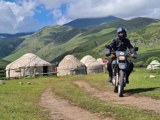 12 Day The Great Tien Shan Mountains Guided Motorcycle Tour in Kyrgyzstan