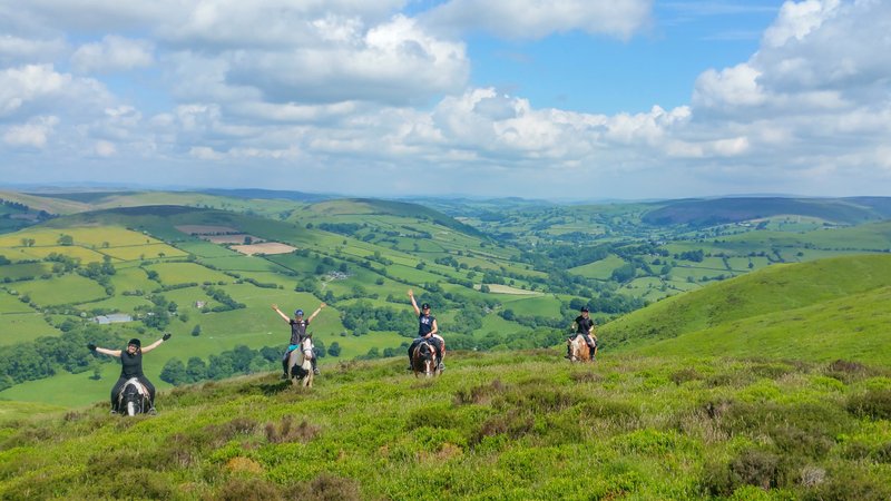 6 Days Flagship Border to Coast Trail Horse Riding Tour in Wales, United Kingdom