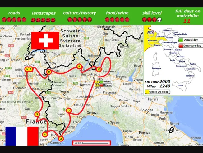 12 Day Italy + France Western Alps: Langhe, Route des Grandes Alpes - Premium Guided Motorcycle Tour photo 3