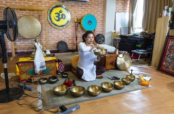 7 jours en stage de bols chantants avec massage ayurvédique à Katmandou, Népal