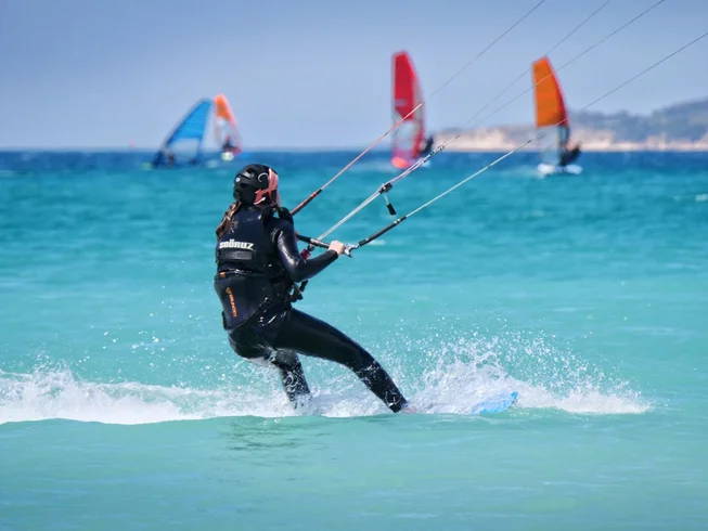 Beginner kitesurfing camp in Tarifa Spain