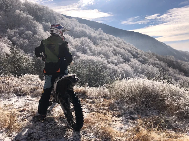 6 Day Skiing and Enduro Guided Motorcycle Tour in Banya, Blagoevgrad Province