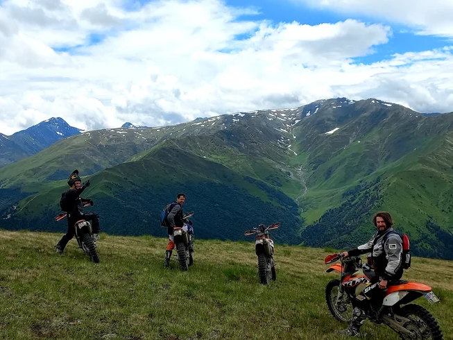 6 Day Guided Enduro Motorcycle Tour through Tusheti Alps and Kakheti Vine Region in Georgia photo 4
