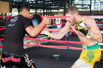 Formación no residencial de boxeo occidental en Pattaya, Tailandia