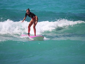 4 Day Surf and AcroYoga Retreat with Eleni Hadjisavva and John Karvelis in Ikaria