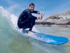 6 Day Surf Camp with Video Coaching, Photos, and Garden BBQ in Newquay, Cornwall, UK